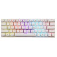 Tipkovnica WHITE SHARK GK-002221V2 Wakizashi-2, RGB, plavi switch, mehanička, US/HR, bijela
