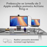 Miš LOGITECH MX Master 4, za Mac, optički, bežični, BT, bijeli