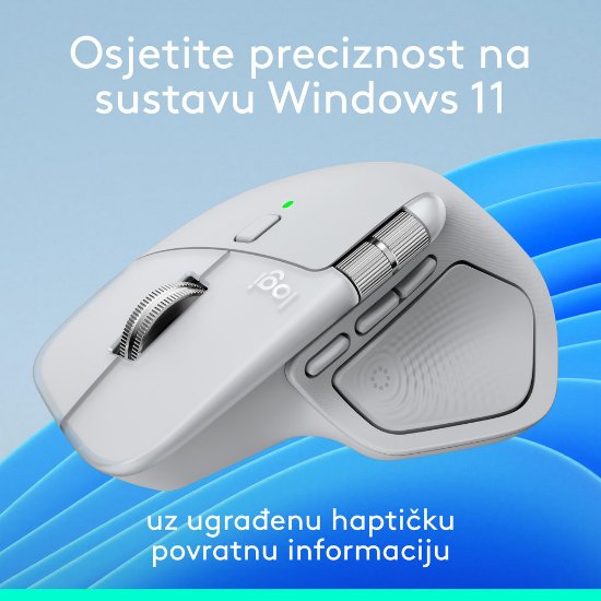 Miš LOGITECH MX Master 4, optički, bežični, BT, bijeli