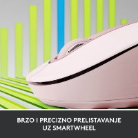 Miš LOGITECH M650 L, bežični, optički, 4000dpi, USB, BT, rozi