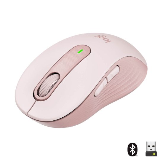 Miš LOGITECH M650, bežični, optički, 4000dpi, USB, BT, rozi