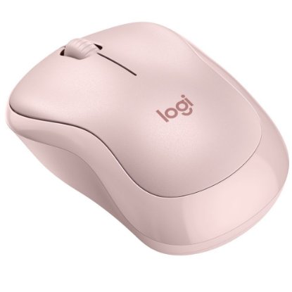 Miš LOGITECH M240 Silent, optički, bežični, Bluetooth, rozi