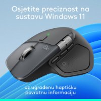Miš LOGITECH MX Master 4, optički, bežični, BT, crni