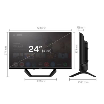 Slika Pametni televizor TESLA 24E655BHS 24 inch (60 cm), HD Ready 1366 x 768, LED DLED HDR10, Google TV, 2x5W audio, 3x HDMI, 2x USB, 60Hz, DVB-T2/C/S2, VESA 100x100, CI slot