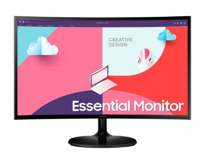 RABLJENI - Monitor 24" LED SAMSUNG LS24C360EAUXEN, FHD VA, 4ms, 250 cd/m2, zakrivljeni, crni