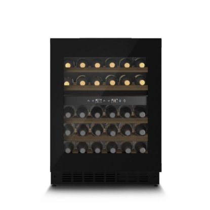 Ugradbeni hladnjak za vino CASO DESIGN WineDeluxe WDU 36, za 36 boca, 2 temperaturne zone, energetski razred F, crni