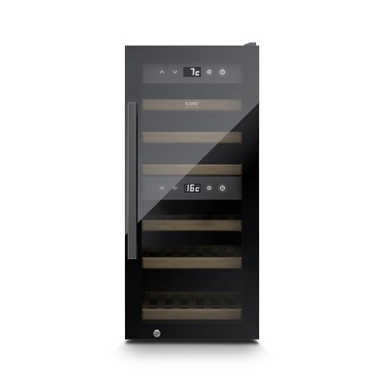 Hladnjak za vino CASO DESIGN WineExclusive 24 Smart, za 24 boce, 87cm, 2 temperaturne zone, energetski razred G