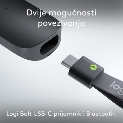Prezenter LOGITECH Spotlight 2, laser, bežični, crni