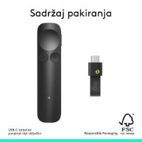 Prezenter LOGITECH Spotlight 2, laser, bežični, crni