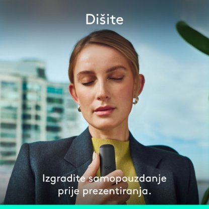 Prezenter LOGITECH Spotlight 2, laser, bežični, crni