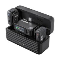 Mikrofon BOYA Boyamic 2-02, 2 odašiljača, 1 prijemnik, 3.5mm  bežični, USB C, crni