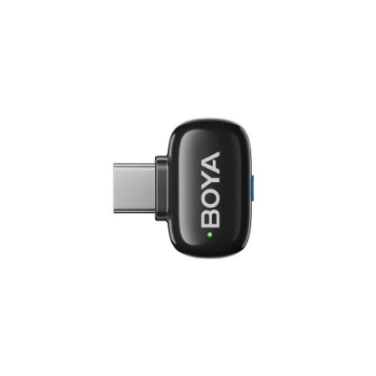 Mikrofon BOYA mini 2-02, bežični (2 TX + 1 RX + Charging Case), USB C, crni