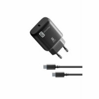 Kućni punjač CELLULARLINE, za Samsung, Fast Charge, PD, 25W, USB-C, crni + kabel 1m