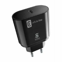 Kućni punjač CELLULARLINE, za Samsung, Fast Charge, PD, 25W, USB-C, crni