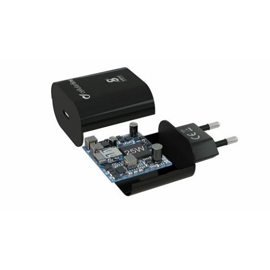 Kućni punjač CELLULARLINE, za Samsung, Fast Charge, PD, 25W, USB-C, crni