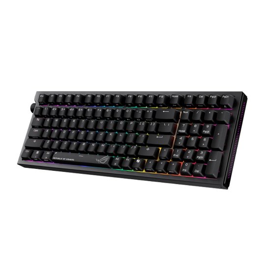 Tipkovnica, ASUS ROG Strix Morph 96, RGB, mehanička,US Layout bežičma,  USB, BT, crna,