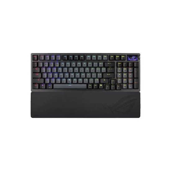 Tipkovnica ASUS ROG Azoth 96 HE, RGB, analogna, US Layout, crna, USB