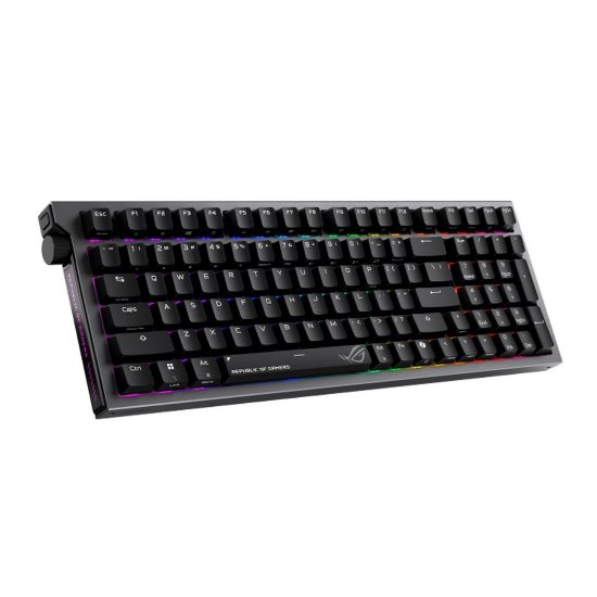 Tipkovnica, ASUS ROG Strix Morph 96, RGB, mehanička,US Layout bežičma,  USB, BT, crna,