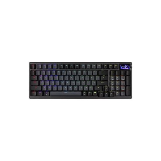 Tipkovnica ASUS ROG Azoth 96 HE, RGB, analogna, US Layout, crna, USB