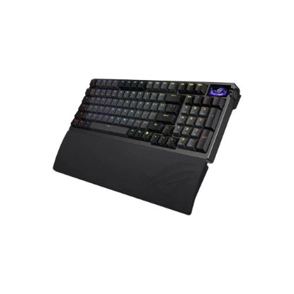 Tipkovnica ASUS ROG Azoth 96 HE, RGB, analogna, US Layout, crna, USB