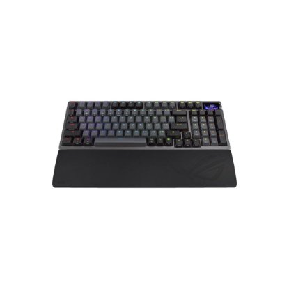 Tipkovnica ASUS ROG Azoth 96 HE, RGB, analogna, US Layout, crna, USB