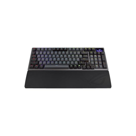 Tipkovnica ASUS ROG Azoth 96 HE, RGB, analogna, US Layout, crna, USB