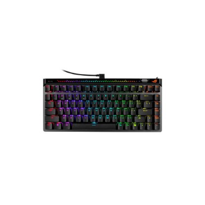 Tipkovnica ASUS ROG Falchion Ace 75 HE, RGB, mehanička, ROG HFX V2, US Layout, crna + Podloga za zglobove ASUS ROG, crna