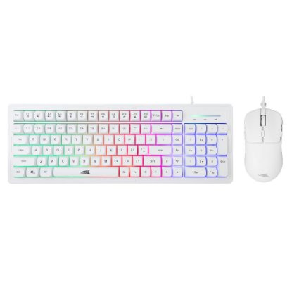Tipkovnica + miš BARACUDA BGC-012 ORCA, LED, bijela, USB