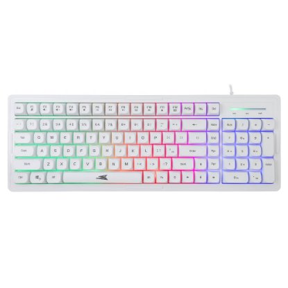 Tipkovnica + miš BARACUDA BGC-012 ORCA, LED, bijela, USB