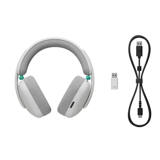 Slušalice LOGITECH Gaming G325, bežične, BT, USB, bijele