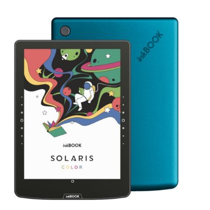 E-book čitač INKBOOK Solaris Color 6", E Ink Kaleido color zaslon, 32 GB, prilagodljivo prednje osvjetljenje, Wi-Fi, Bluetooth, USB-C, crni