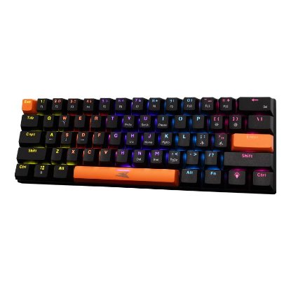 Tipkovnica BARACUDA BGK-03121 Dolphin, RGB, plavi switch, mehanička, US layout, USB, crna
