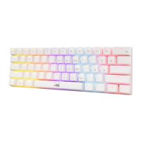 Tipkovnica BARACUDA BGK-03211 Dolphin, RGB, crveni switch, mehanička, US layout, USB, bijela