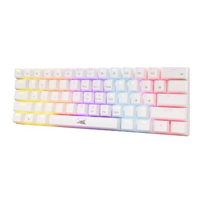 Tipkovnica BARACUDA BGK-03211 Dolphin, RGB, crveni switch, mehanička, US layout, USB, bijela