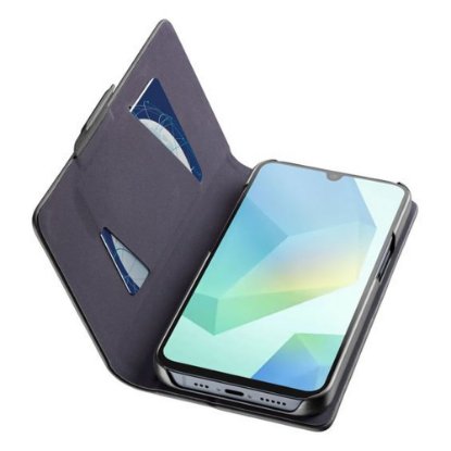 Futrola CELLULARLINE, Book Essential, za Samsung Galaxy A17, Preklopna, crna