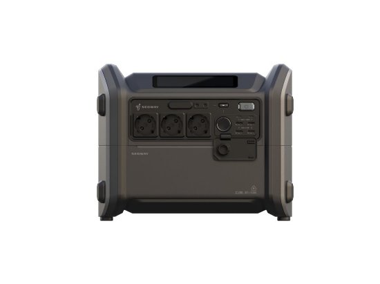 Prijenosna elektrana SEGWAY Cube 2000, 2000 Wh LiFePO4, maksimalni AC izlaz 2200 W (surge 4400 W), maksimalni solarni ulaz 800 W (12-60V), maksimalni DC ulaz 800 W, 3× 230V utičnice, 12V utičnica, 4×