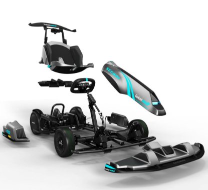Električni gokart SEGWAY GoKart Pro 2, 4800 W motor, 432 Wh baterija, brzina 43 km/h, do 25 km domet, masa 48-49 kg, dimenzije 1420 × 852 × 600 mm