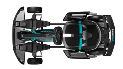 Električni gokart SEGWAY GoKart Pro 2, 4800 W motor, 432 Wh baterija, brzina 43 km/h, do 25 km domet, masa 48-49 kg, dimenzije 1420 × 852 × 600 mm