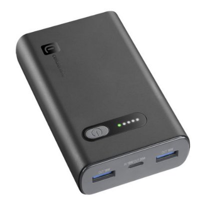 Mobilni USB punjač CELLULARLINE, Fast PD,10000 mAh, crni