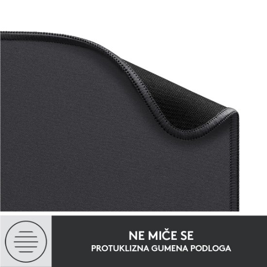 Podloga za miš, LOGITECH Studio, soft, crna