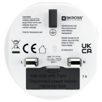 Putni adapter SKROSS, EU - UK, 1.500230C-E, bijeli