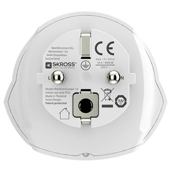 Putni adapter SKROSS, WORLD - EU, 1.500211C-E, bijeli