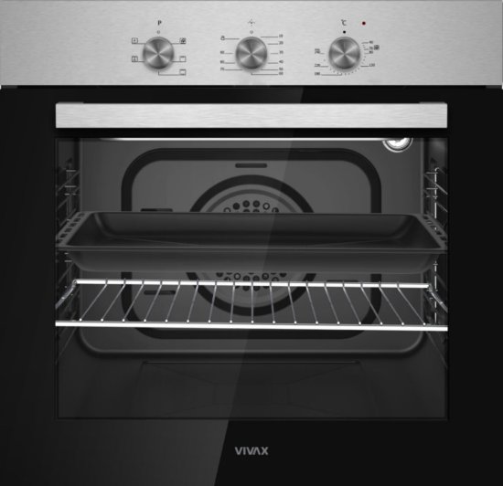 Ugradbena pećnica VIVAX BO-606FTM X, ventilacijska, 60 l, energetski razred A