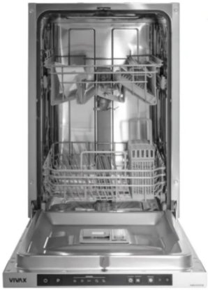 Ugradbena perilica posuđa VIVAX DWB-451072D, 10 kompleta, energetski razred E