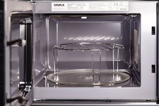 Ugradbena mikrovalna pećnica VIVAX MWOB-2020G G, 1250W, 20L, crna