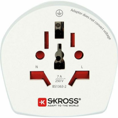 Putni adapter SKROSS, World - UK, 1.500225-E, bijeli