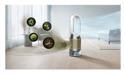 Pročišćivač ovlaživač i ventilator zraka DYSON PH04 379491-01, Purifier Humidify + Cool PH04, bijelo-zlatni