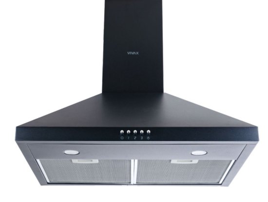 Zidna kuhinjska napa VIVAX CHO-60CHC115T B, 60 cm, 452 m3/h, energetski razred c, crna