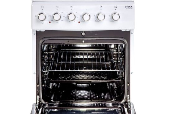 Plinski štednjak VIVAX FC-31602LI WH, 3x plin + 1x grijača ploča, energetski razred A, bijeli