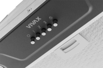 Zidna kuhinjska napa VIVAX CHO-60BI100T B, 52,5 cm, 281 m3/h, energetski razred D, bijela